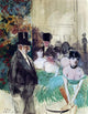 Jean-Louis Forain Intermission on Stage, 21"x28" Wall Decal