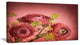 Ranunculus Flowers Stem on Pink, Floral Canvas Art Print, 32"x16"