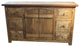 Crusaders Rustic Reclaimed Wood Bathroom Vanity, 60"x20"x32"