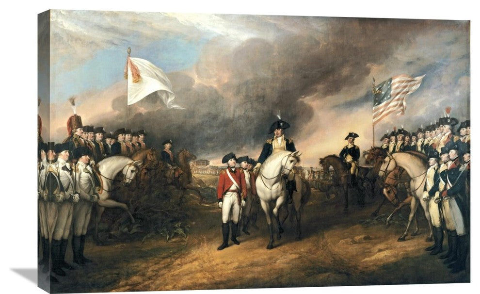 "Surrender of Lord Cornwallis" Stretched Canvas Giclee by John Trumbull, 30"x20"