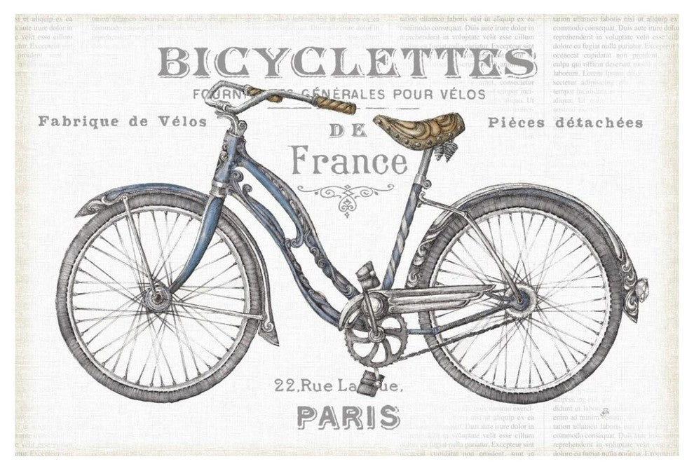 "Bicycles II" Digital Paper Print by Daphne Brissonnet, 62"x42"