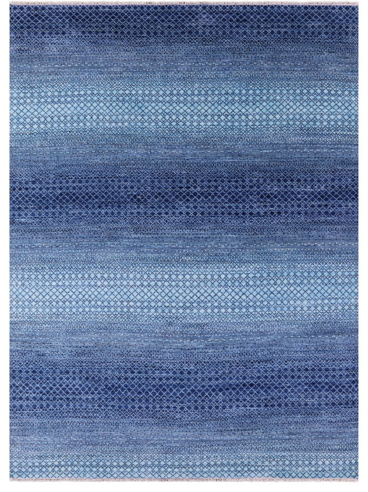 8' 11" X 12' 1" Savannah Grass Handmade Wool Rug - Q13204