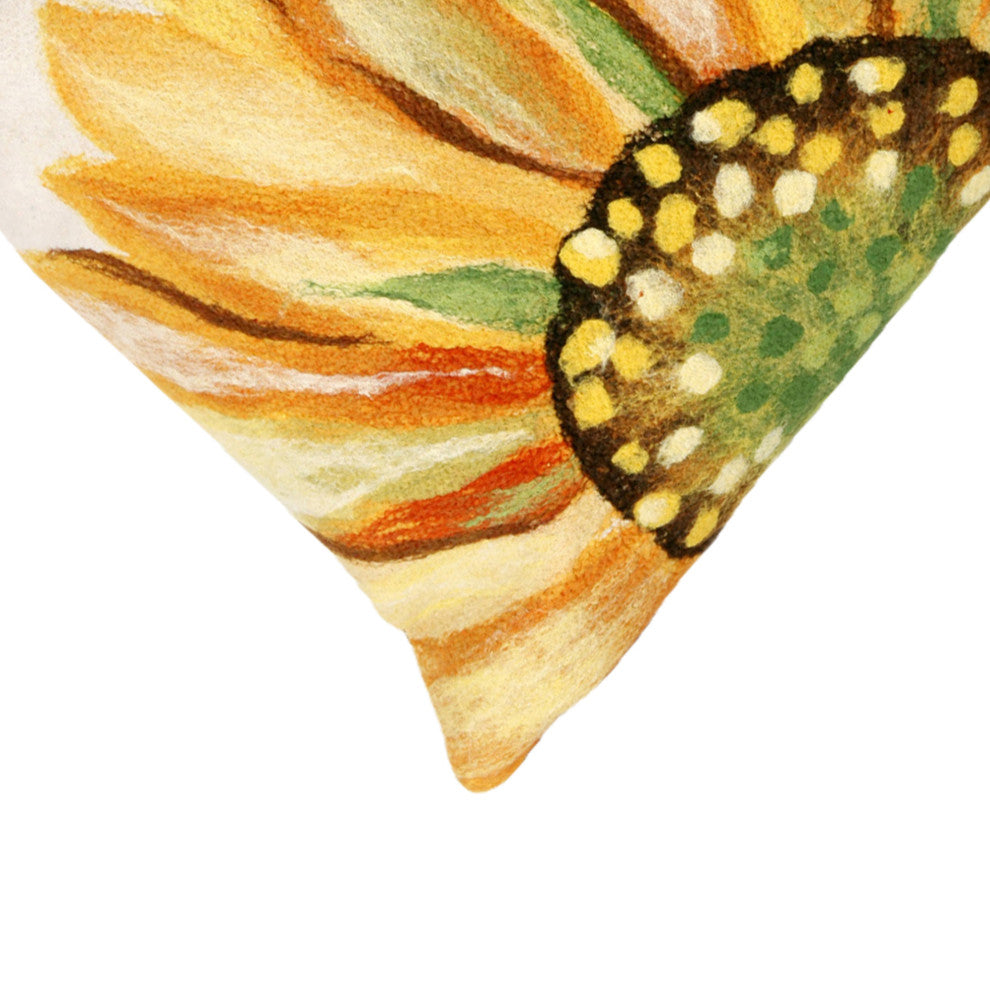 Visions II Sunflower Yellow Pillow, 12"x20"