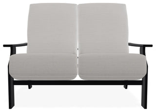 St. Catherine Deep Seat Outdoor Loveseat, Tabloid Cloud/Black