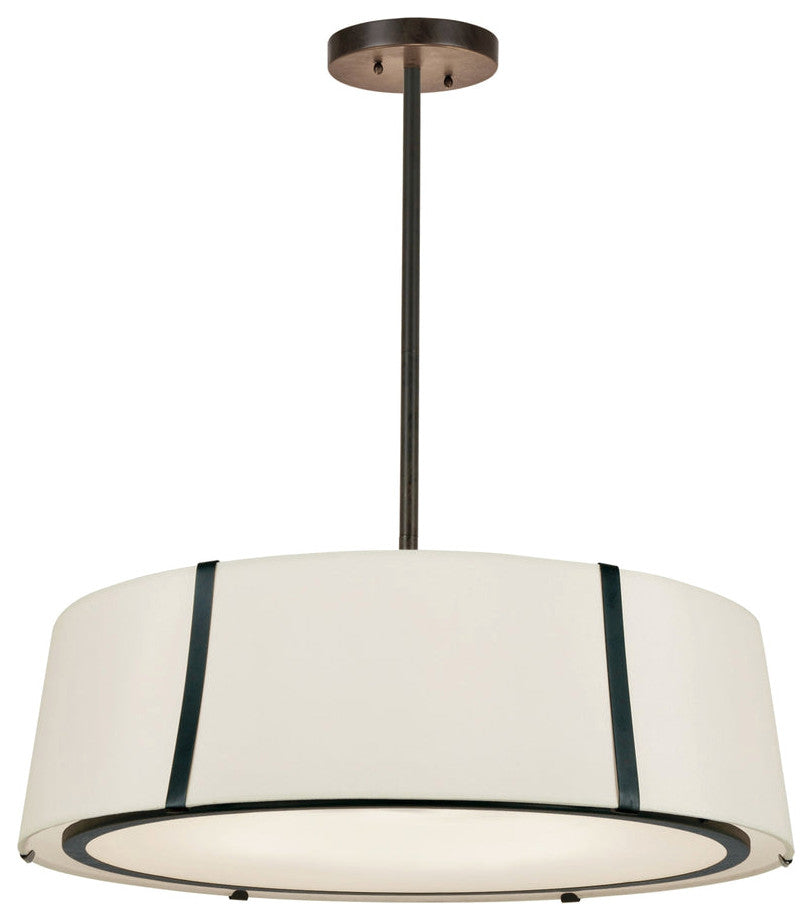 Crystorama FUL-907-BK, 6-Light Chandelier, Black