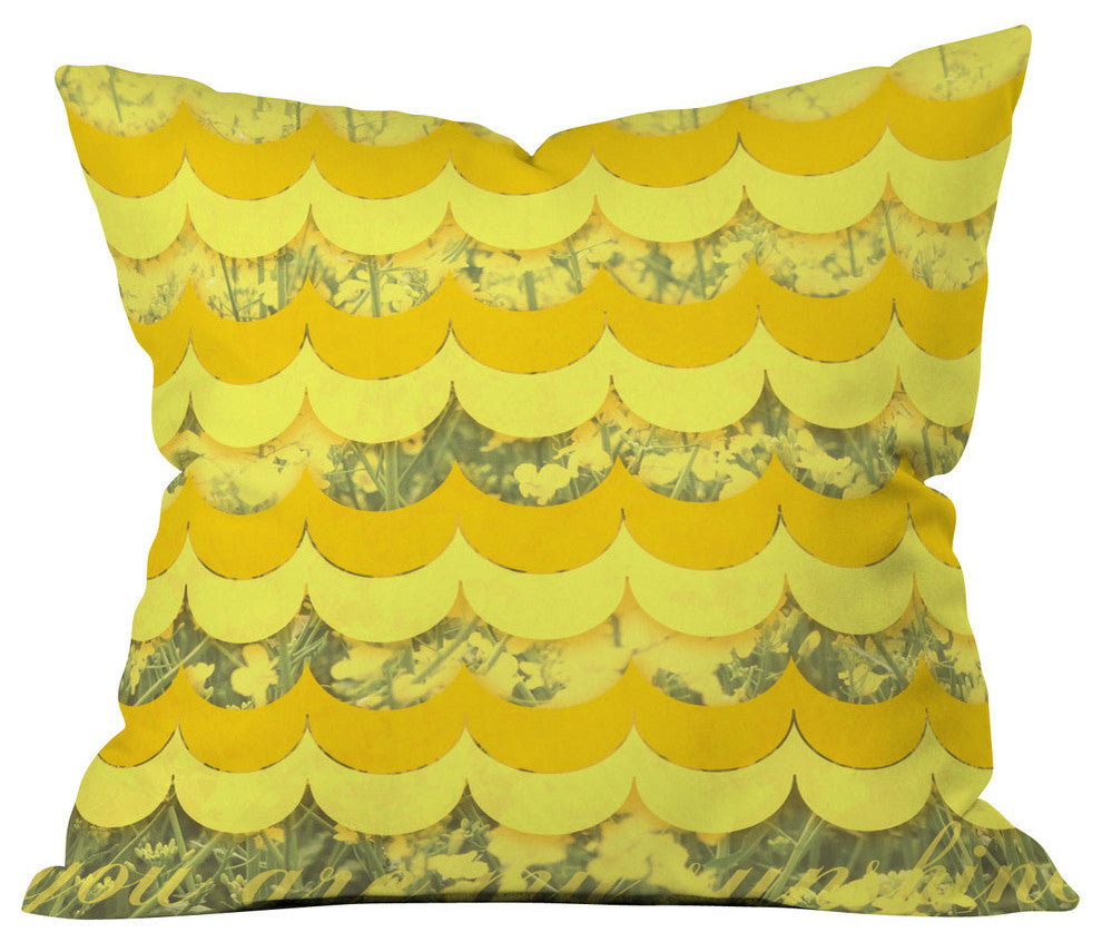 Gabi Sunshine Outdoor Throw Pillow