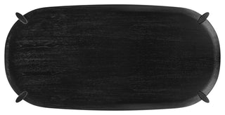Modrest Steven Modern Black Oval Dining Table