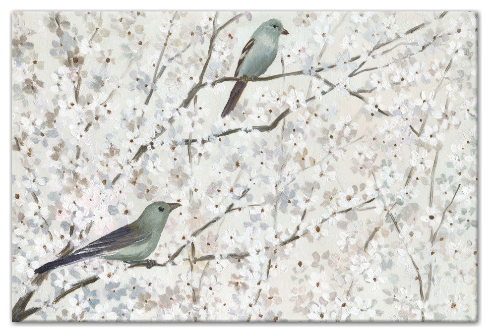 Blossoms Birds 2 20x30 Canvas Wall Art