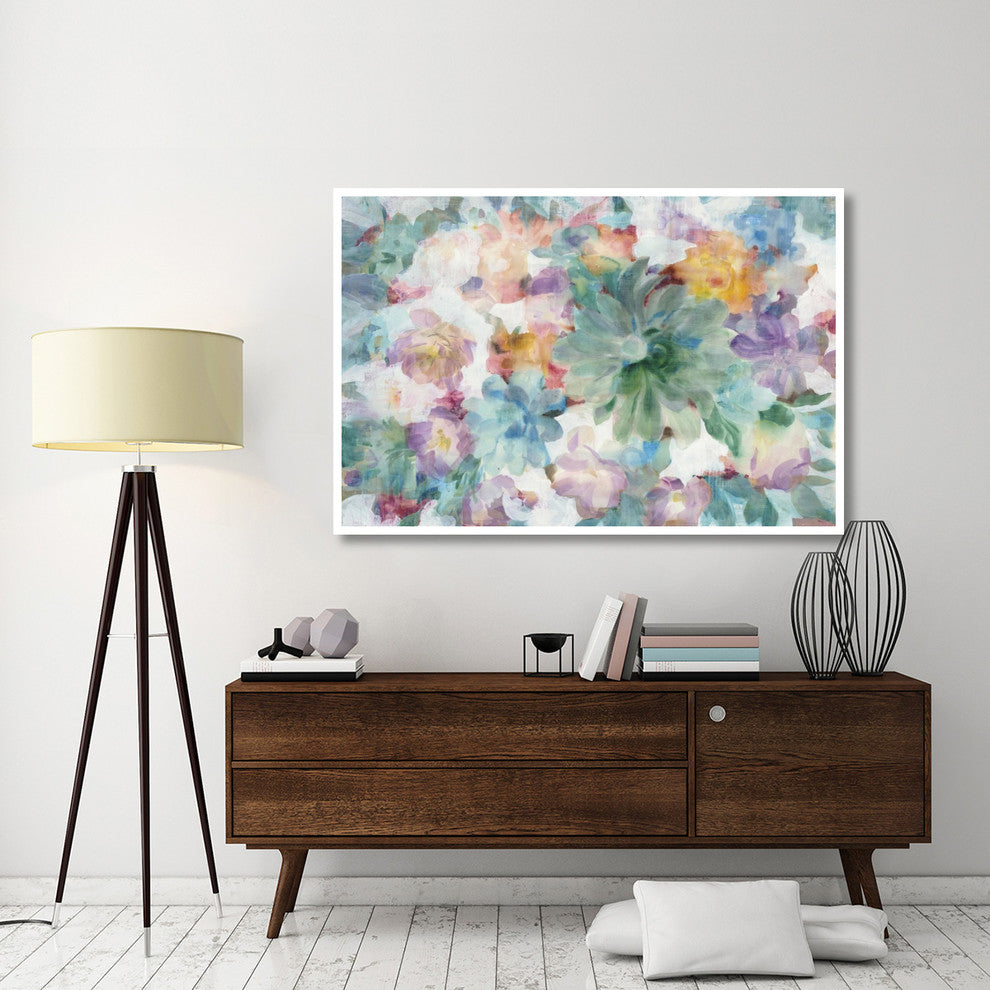"Succulent Florals" Digital Paper Print by Danhui Nai, 62"x42"