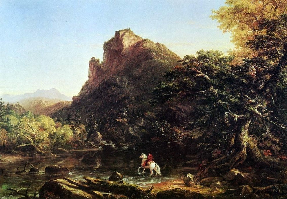 Thomas Cole The Mountain Ford Wall Decal