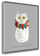 "Happy Day Of The Dead Cat" By Sarah Ogren, Giclee Print on Gallery Wrap Canvas