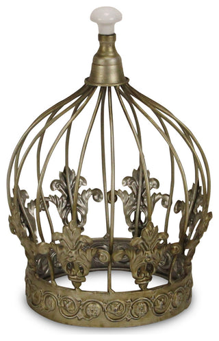 Regal Crown Table Decor, Silver