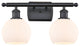 Innovations 516-2W-BK-G121-6-LED 2 Light Bath Vanity Light, Matte Black