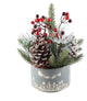 Xmas Mix in 5" Gray Cityscape Ceramic