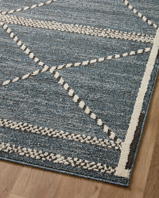 Loloi II Fabian Denim/Charcoa 18"x18" Sample Rug