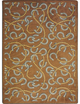 Kaleidoscope Rug, Rodeo, 3'10"x5'4", Chocolate