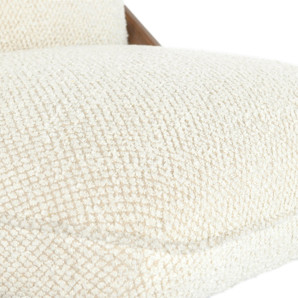 Georgia Beige Fabric Accent Chair