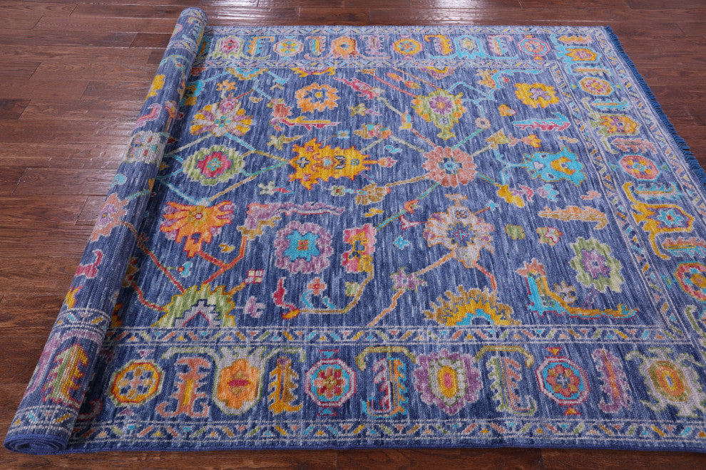 Turkish Oushak Hand-Knotted Wool Rug 6' 2" X 8' 10" - Q15666