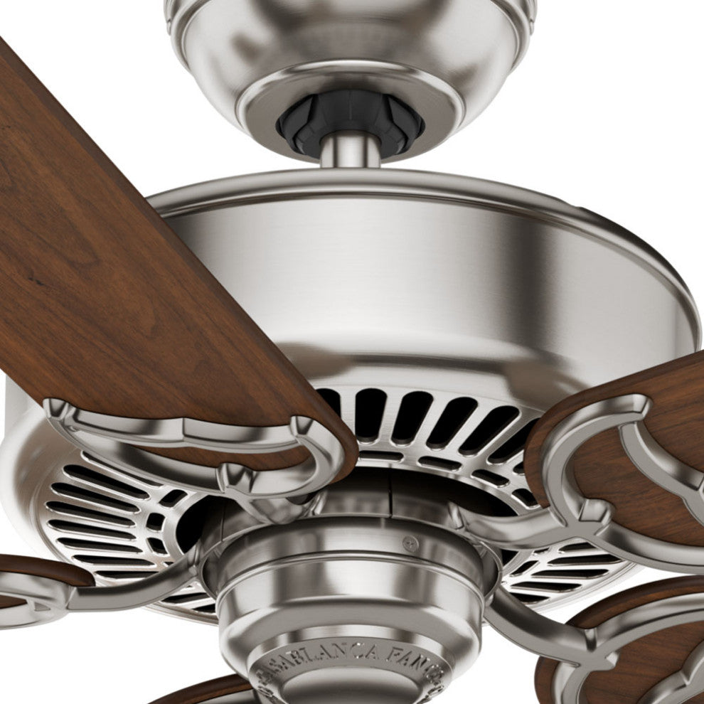 Casablanca 54" Panama DC Brushed Nickel Ceiling Fan With Wall Control