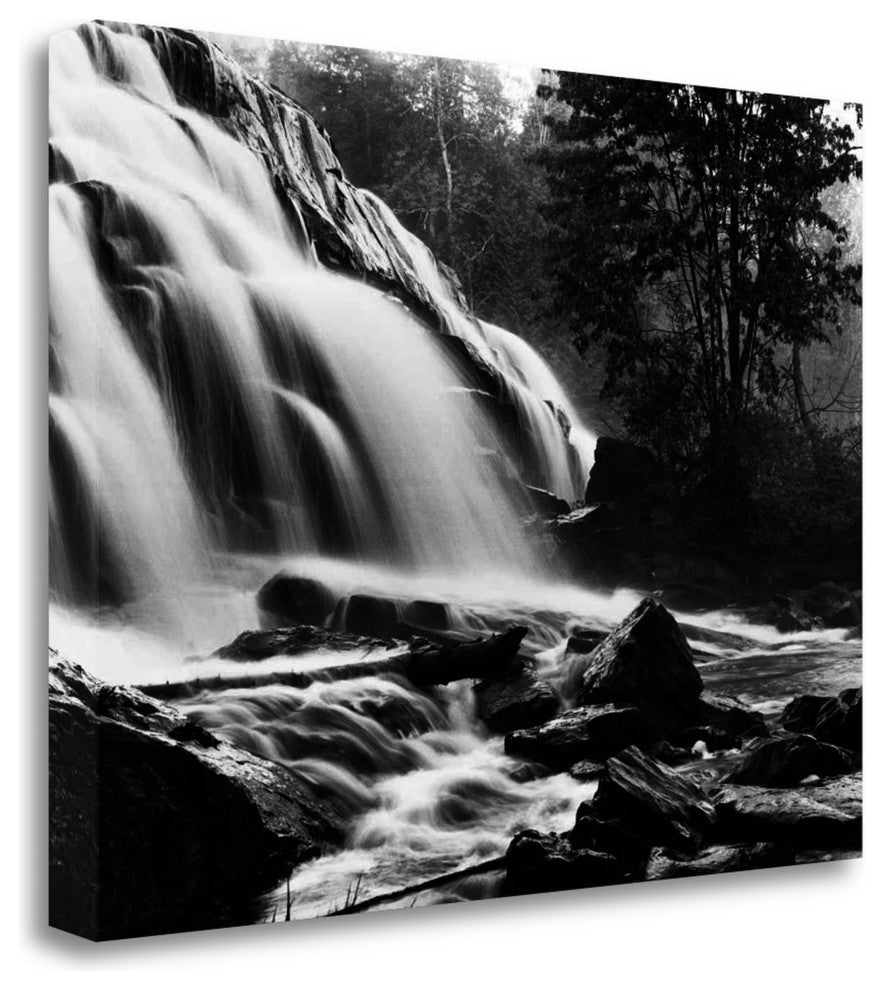 "Bond Falls And Rocks" By Monte Nagler, Giclee Print on Gallery Wrap Canvas