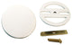 19 in. Solder In Brass Bath Tub Waste Drain Kit, White