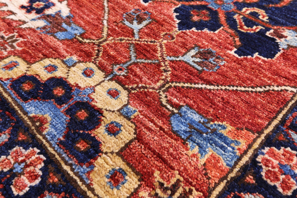 Persian Fine Serapi Handmade Wool Rug 5' 11" X 8' 10" - Q12866