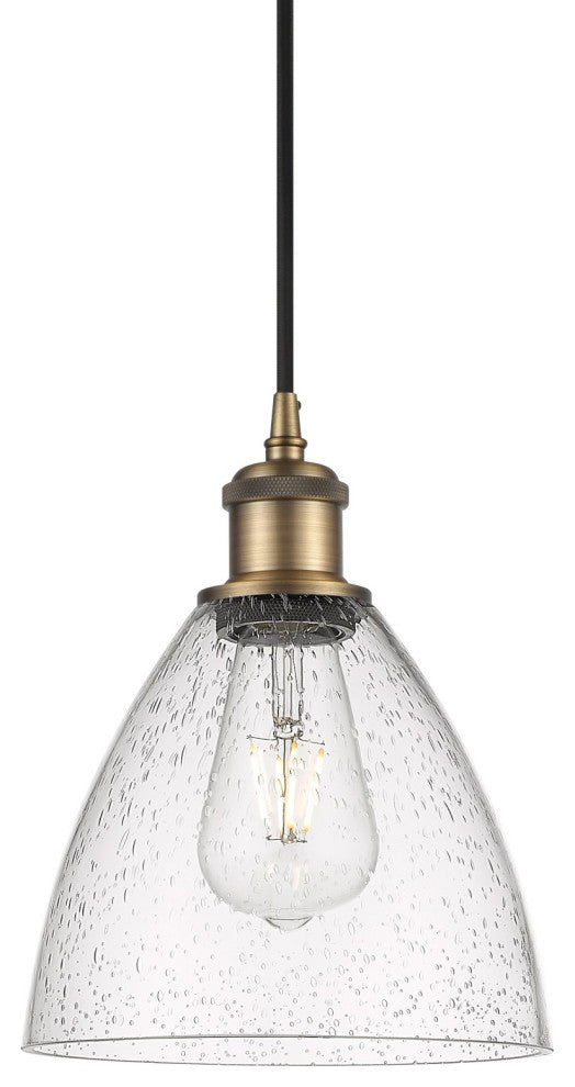 Innovations Lighting 516-1P-11-8 Bristol Pendant Bristol 8"W Mini - Brushed