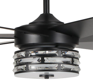 70-inch Black LED Ceiling Fan With Remote