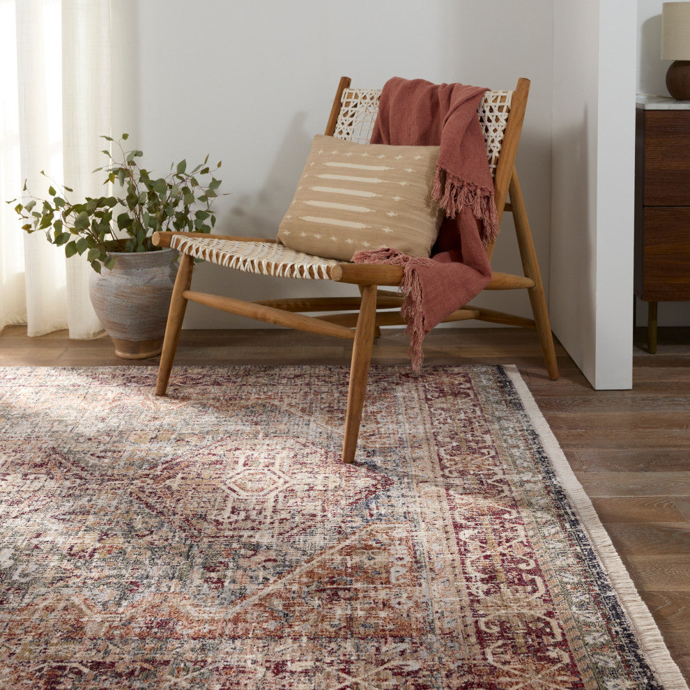 Vibe Zakaria Medallion Red/Blue Area Rug 5'X8'