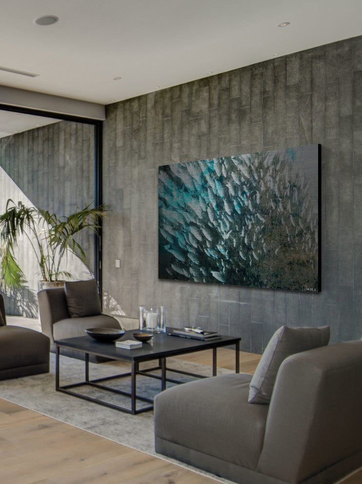 "School" Print on Brushed Aluminum, 60"x40"