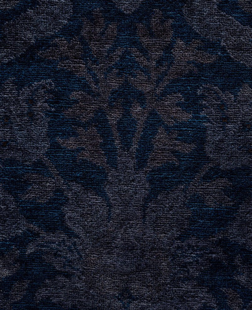 Overdyed One-of-a-Kind Hand-Knotted Area Rug Navy, 6' 1" x 8' 9"