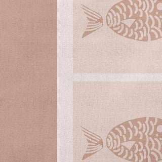 16x16" Fish Chips Nautical Decorative Indoor Pillow, Mauve