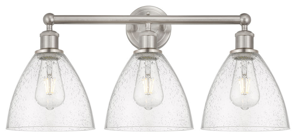 Innovations 616-3W-SN-GBD-754 3 Light Bath Vanity Light, Brushed Satin Nickel