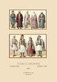 Assorted Fashions of European Turkey - Fine Art Giclee Print 24" x 36"