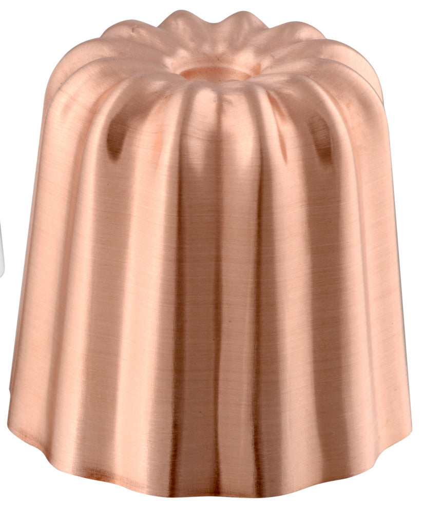 Mauviel M'Passion Copper Tinned Canele Mold, 1.8-in