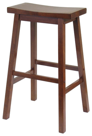 Saddle Seat Stool, Antique Walnut, 29"
