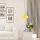 Amador 1 Light Shiny Yellow With Polished Chrome Accents Pendant