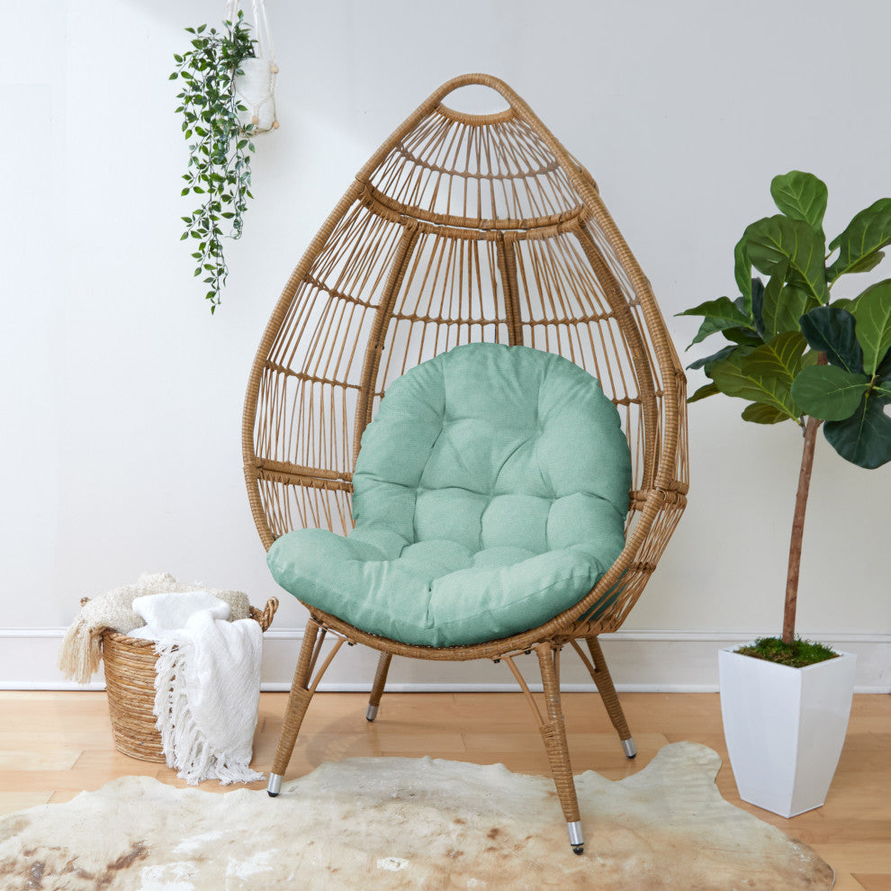 Noble Gray Indoor Ice Mint Egg Chair Cushion