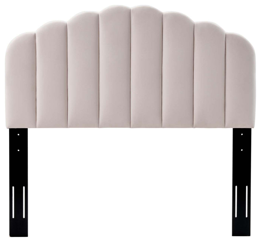 Headboard, King Size, Velvet, Pink, Modern Contemporary, Bedroom Master Suite