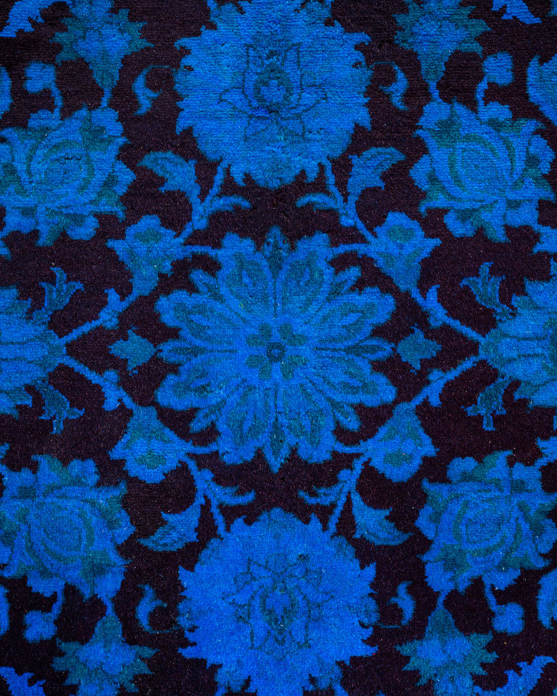 Fine Vibrance, One-of-a-Kind Hand-Knotted Area Rug Blue, 4' 3" x 6' 3"