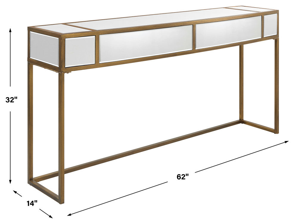 Uttermost 25286 Reflect Mirrored Console Table