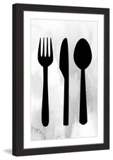 "Silverware" Framed Painting Print