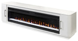 Modern 84" Fireplace Console Entertainment, White