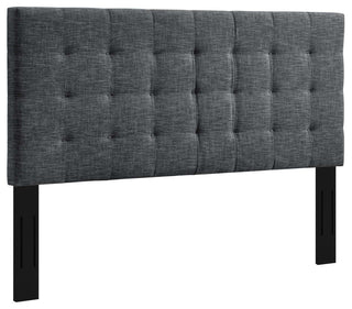 Paisley Tufted Full / Queen Upholstered Linen Fabric Headboard by Modway