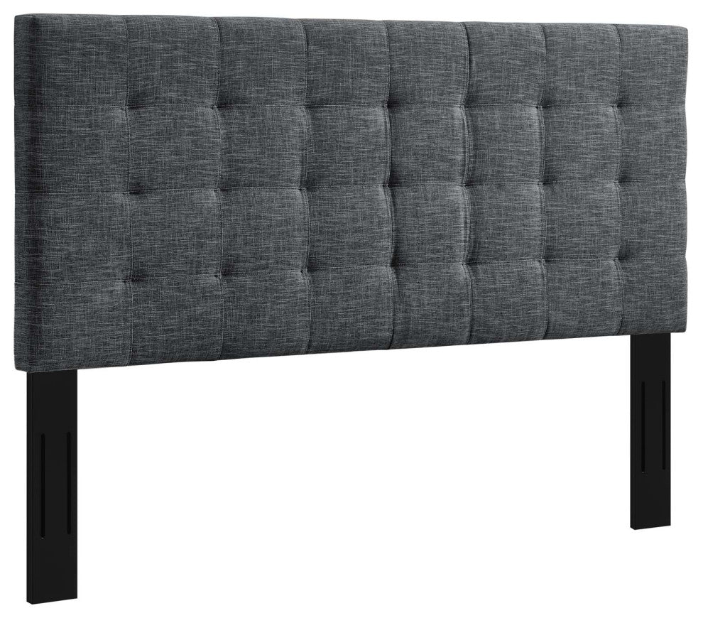 Paisley Tufted Full / Queen Upholstered Linen Fabric Headboard by Modway