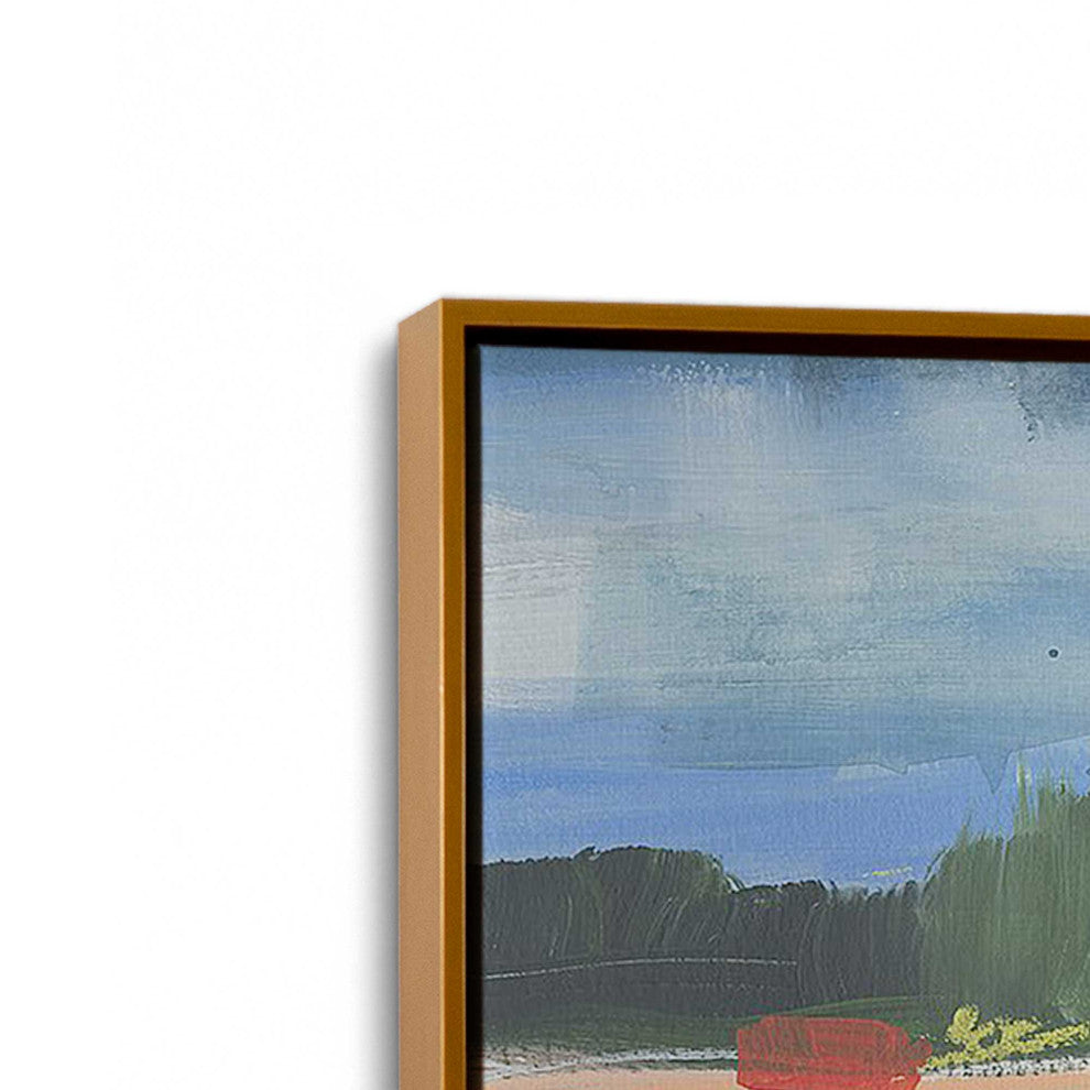 "Evening Radiance" - Abstract Interpretation of Dusk Canvas Art