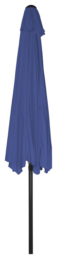 Patio Half Umbrella, 9', Blue