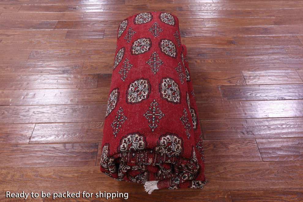 Silky Bokhara Handmade Wool Rug 9' 1" X 12' 0" - Q13759