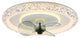20" Modern Flush Mount Ceiling Fan with Remote Control and Dimmable LED Light