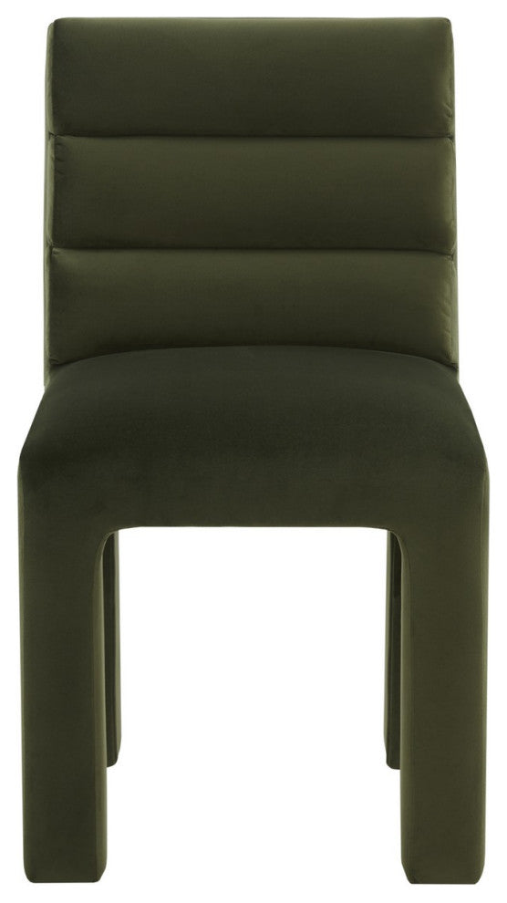 Safavieh Couture Pietro Tufted Dining Chiar, Forest Green